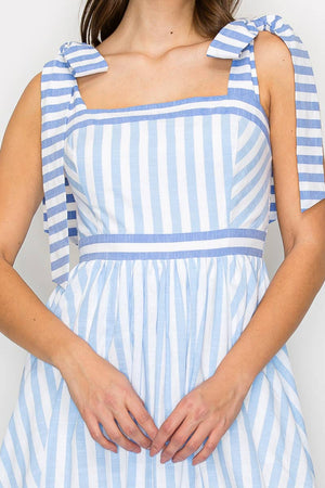 Dreamy Blue Stripe Maxi Dress