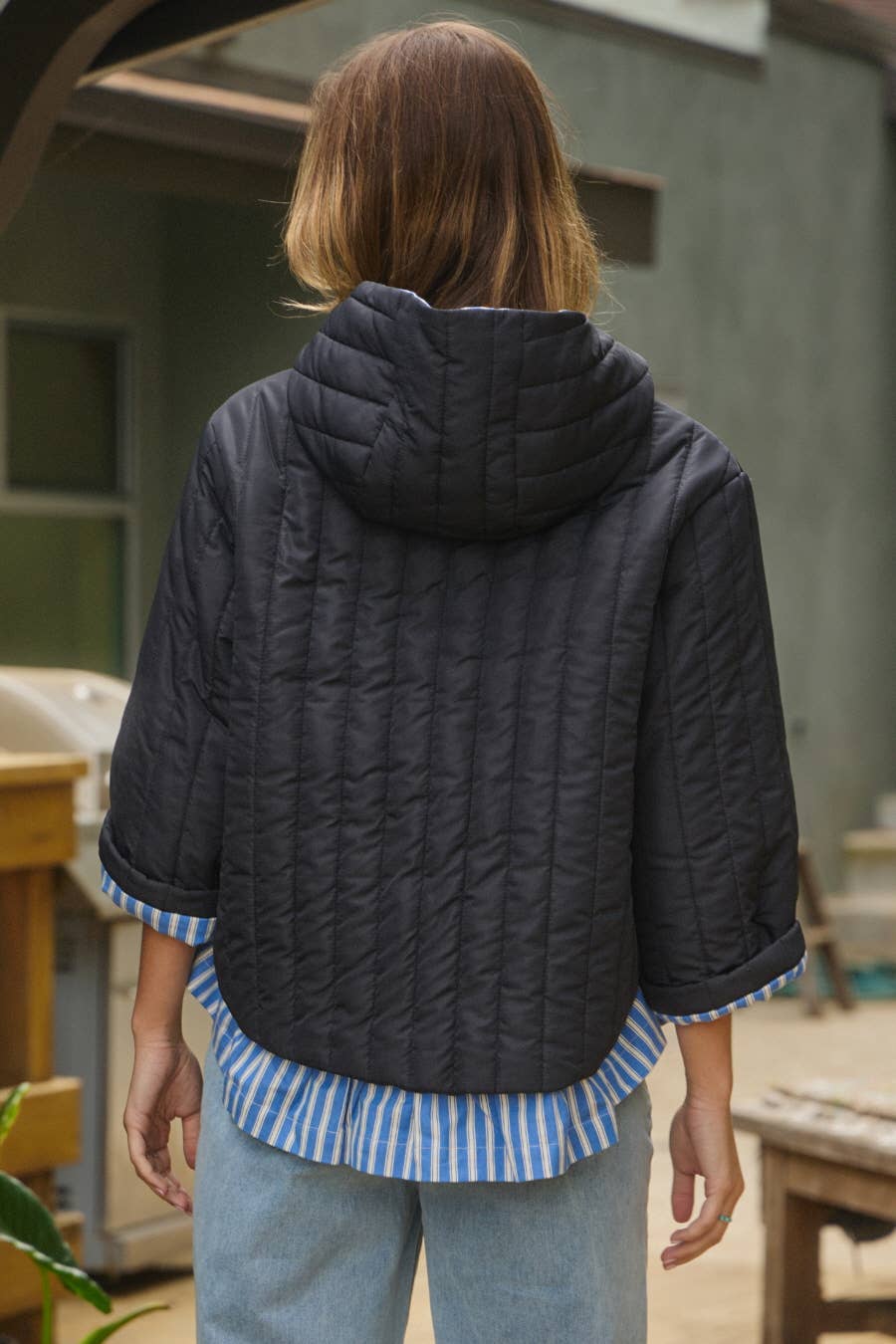 Quilted Puffer Hood Jacket