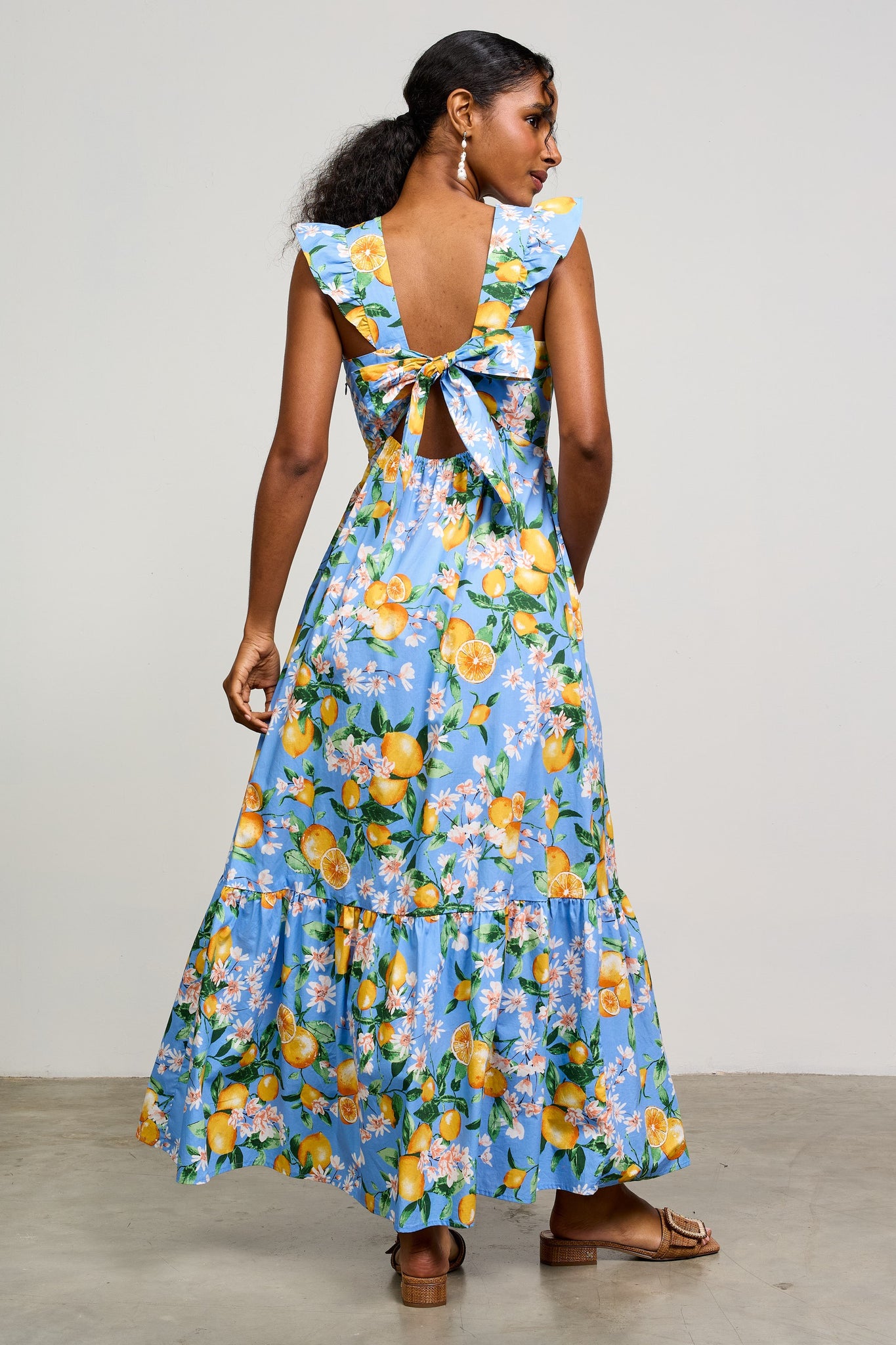Lemon Ruffle Dress