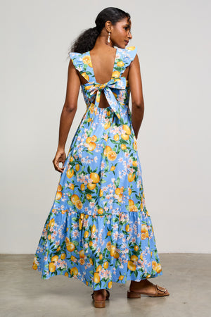 Lemon Ruffle Dress