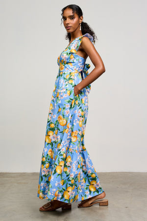 Lemon Ruffle Dress
