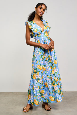 Lemon Ruffle Dress