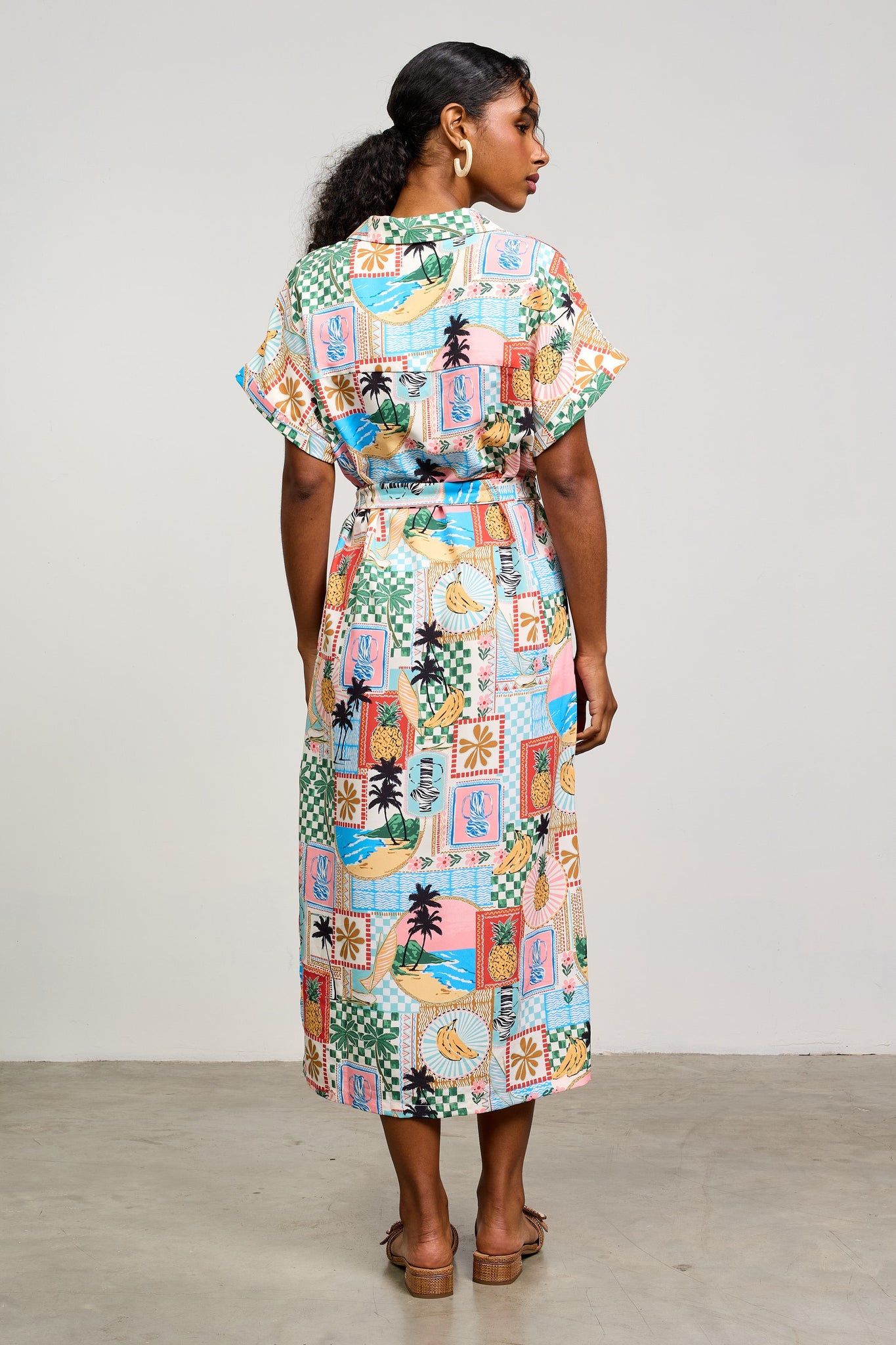 Perfect Paradise Tie Midi Dress