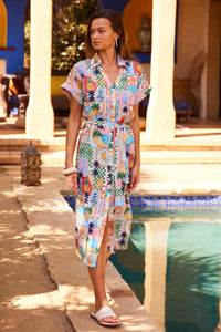Perfect Paradise Tie Midi Dress