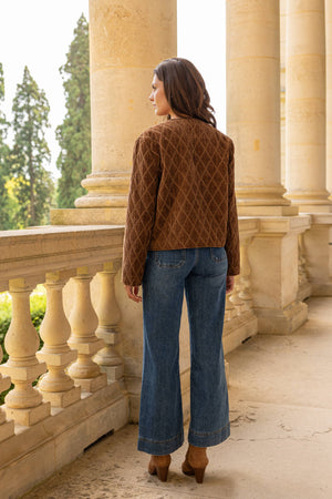Anouk Jacket in Quilted Velvet