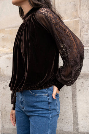Mixed Media Blouse