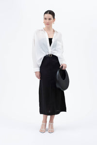 Stripe Sheer Button Down