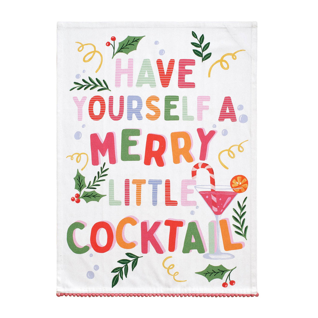 Merry Cocktail Kitchen Towel