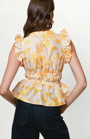 Tazz Flutter Sleeve Top