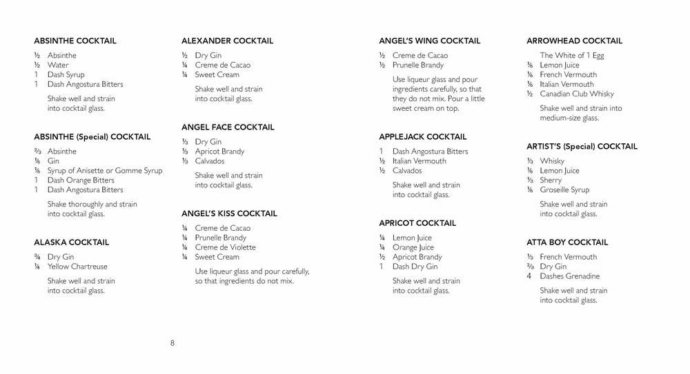 Hollywood Cocktail Book