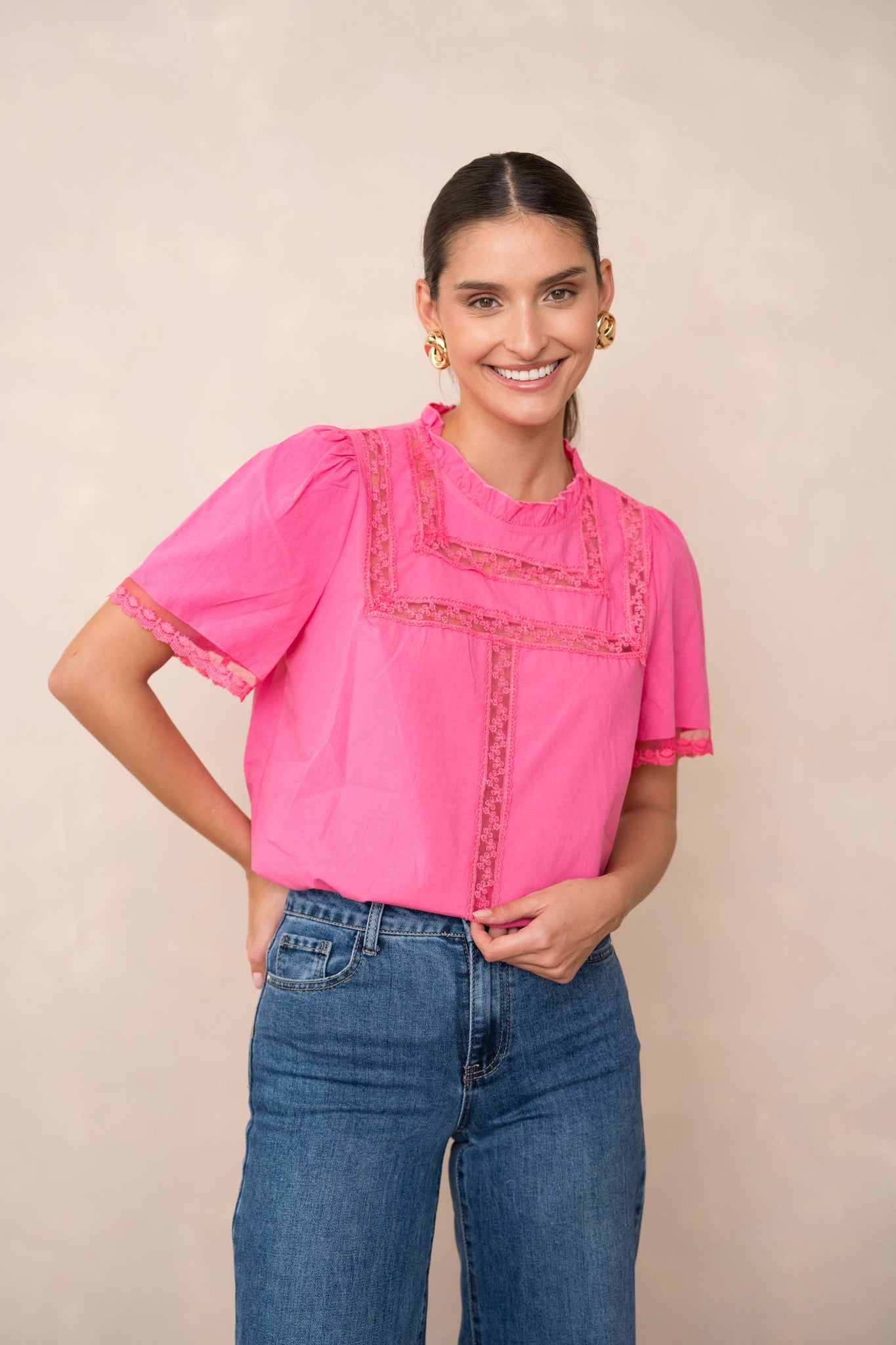 Victorian Collar Lace Top