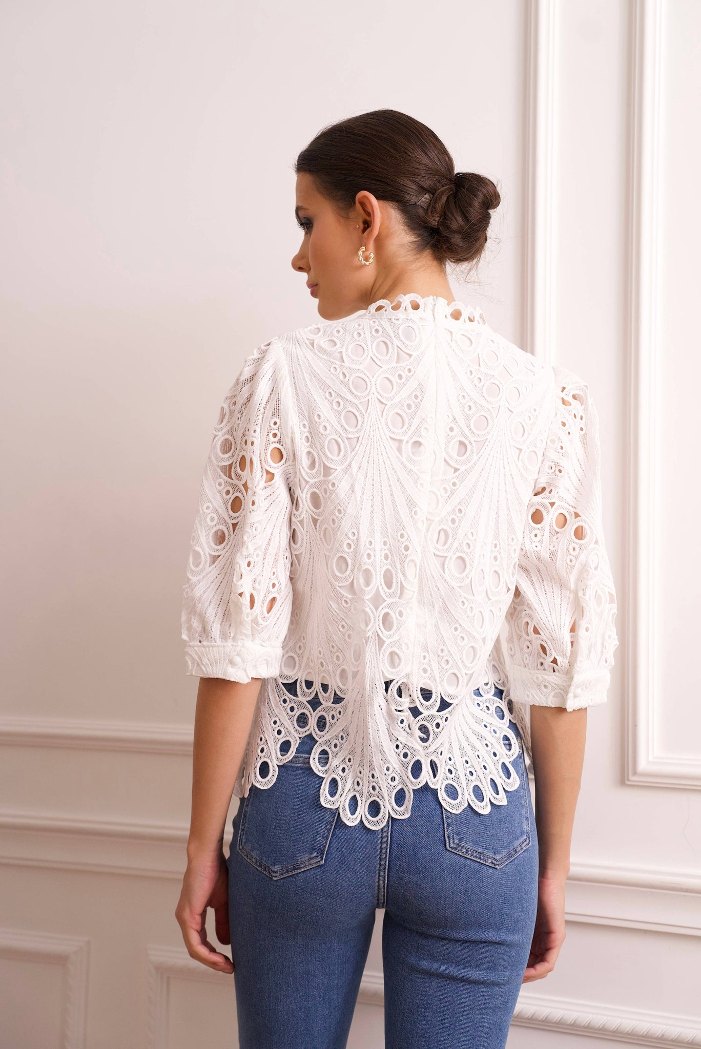 Daisy Guipure Lace Top