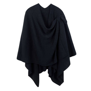 Solid Ruana with Shoulder Strap