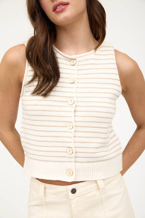 Button Down Cardigan Vest