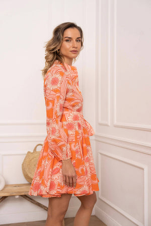 Orange Blossom Sonia Skater Dress
