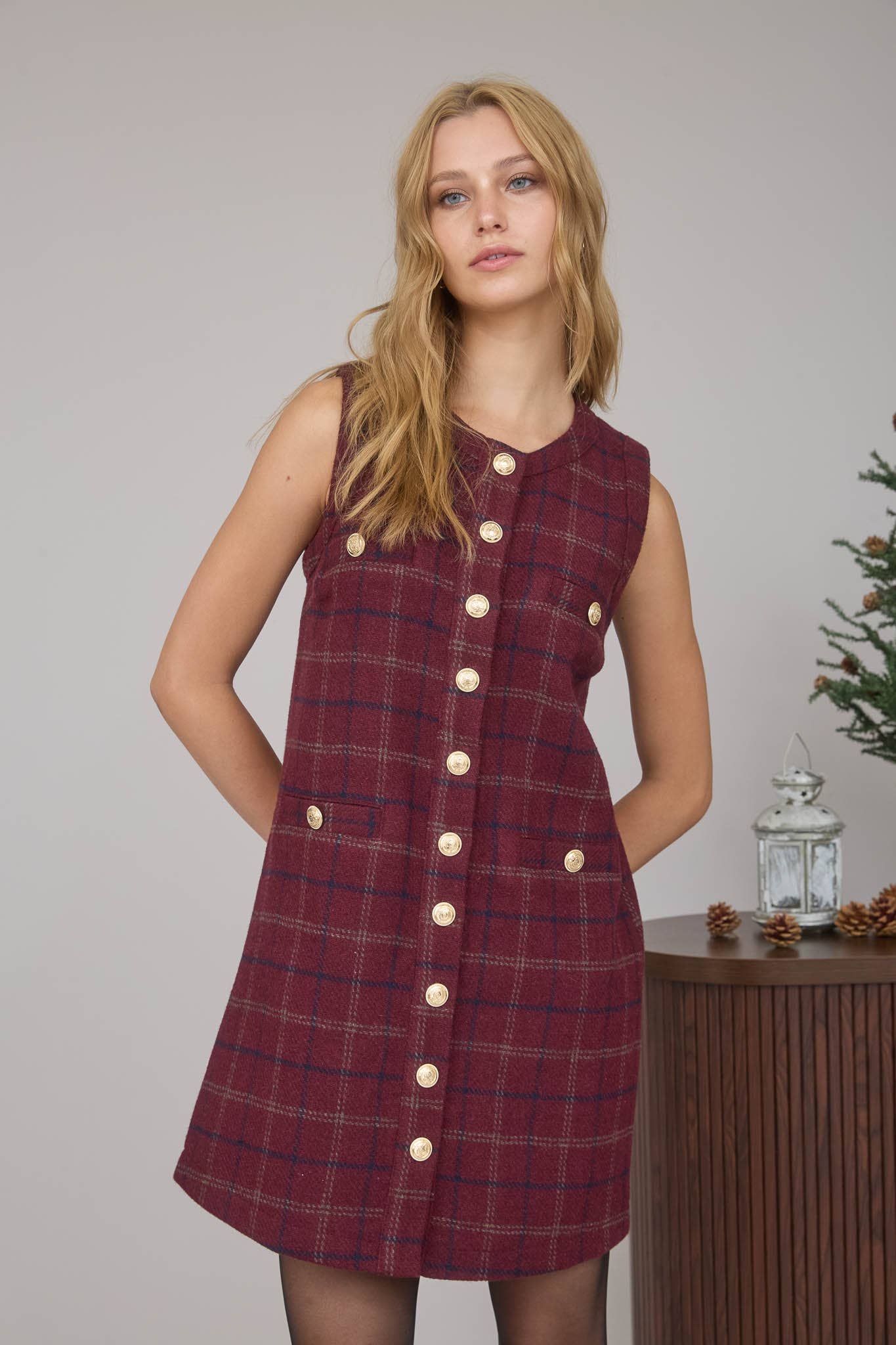 Twiggy Tweed MIni Dress