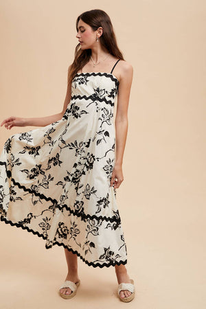 Flora Ric Rac Maxi Dress