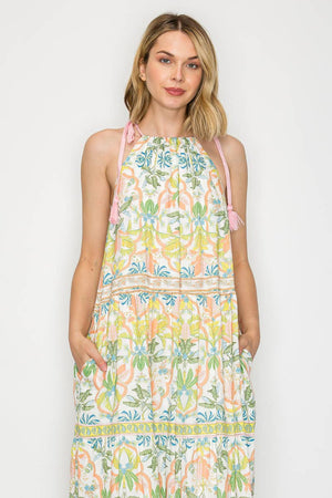 Jungle Maxi Halter Dress