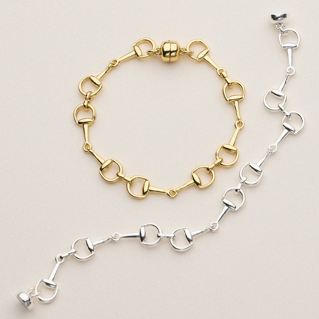 Gold and Silver Bit Chain Bracelet