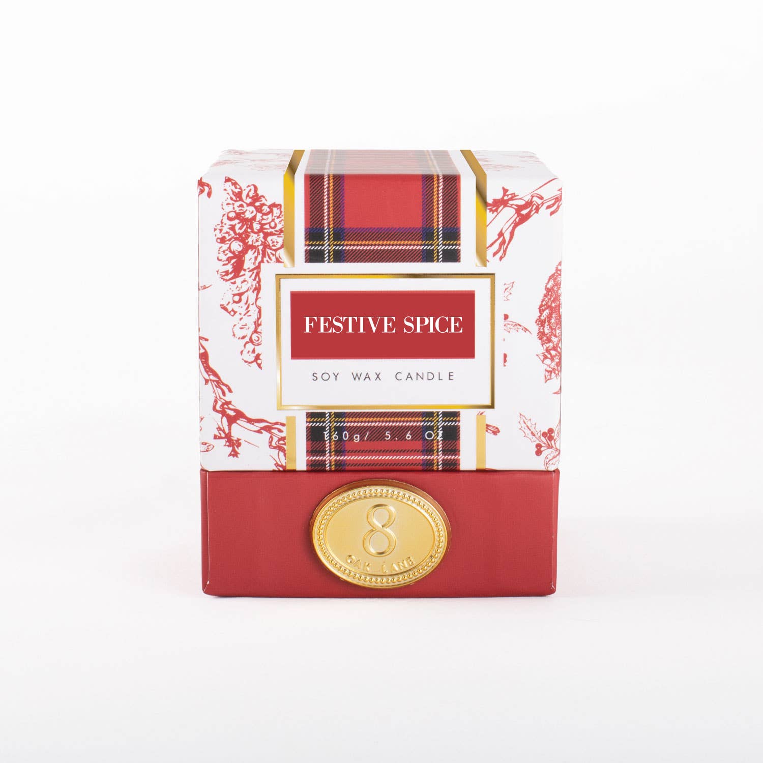 8 Oak Lane - Festive Spice 5.6oz Soy Wax Candle
