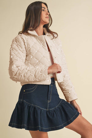 Bow Puffer Jacket