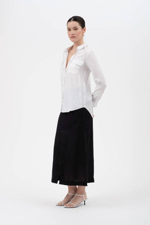 Tab Button Down Shirt