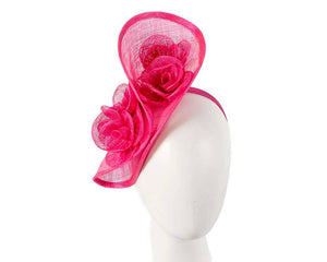 Tall sinamay fascinator by Max Alexander