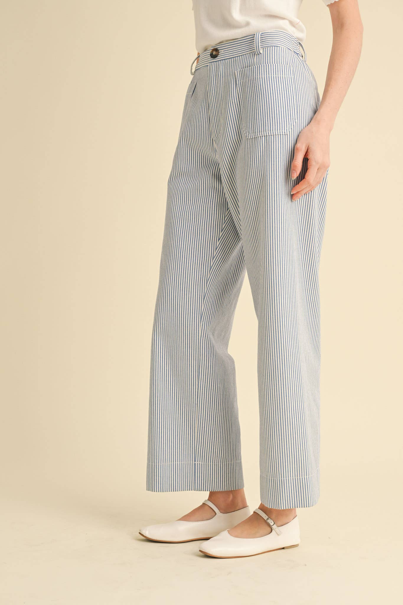 Striped Wide Leg Pants