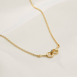 Adjustable Gold Dipped Bit Chain Necklace - 18K Gold