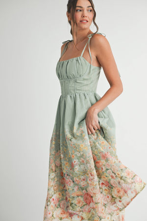 Emilia Floral Midi Dress