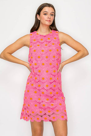 Pink Daisy Shift