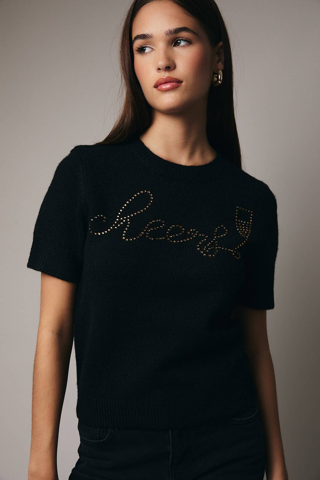 Cheers Rhinestone Sweater Top