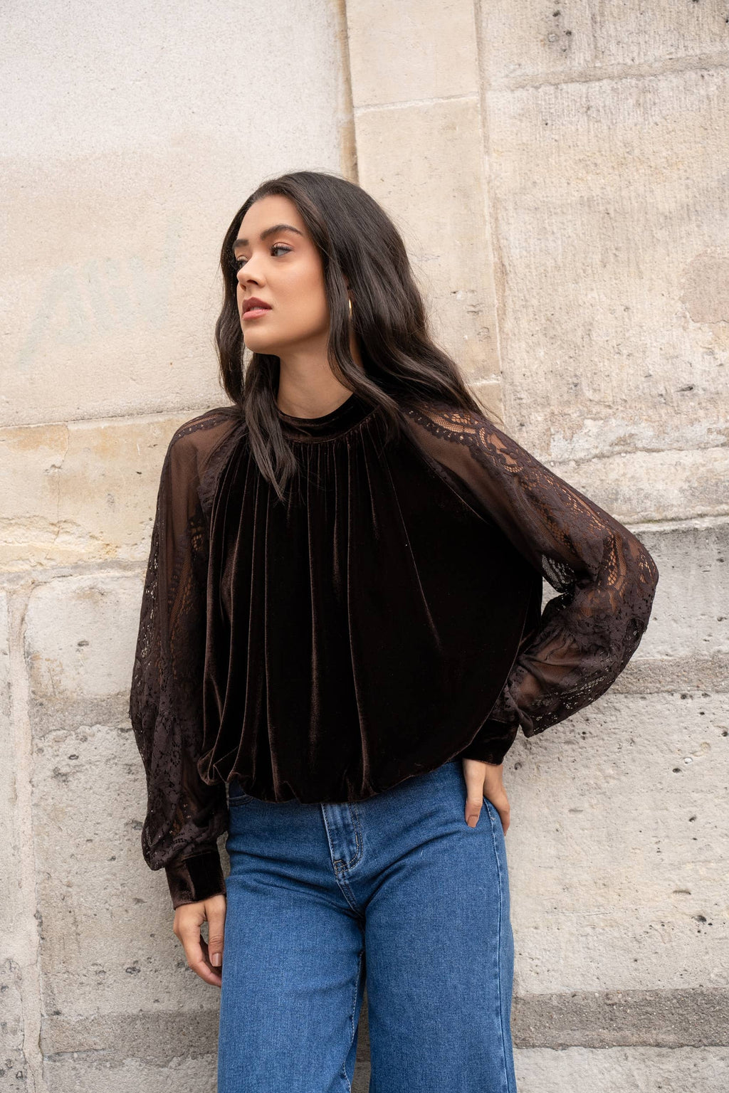 Mixed Media Blouse