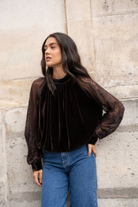 Mixed Media Blouse