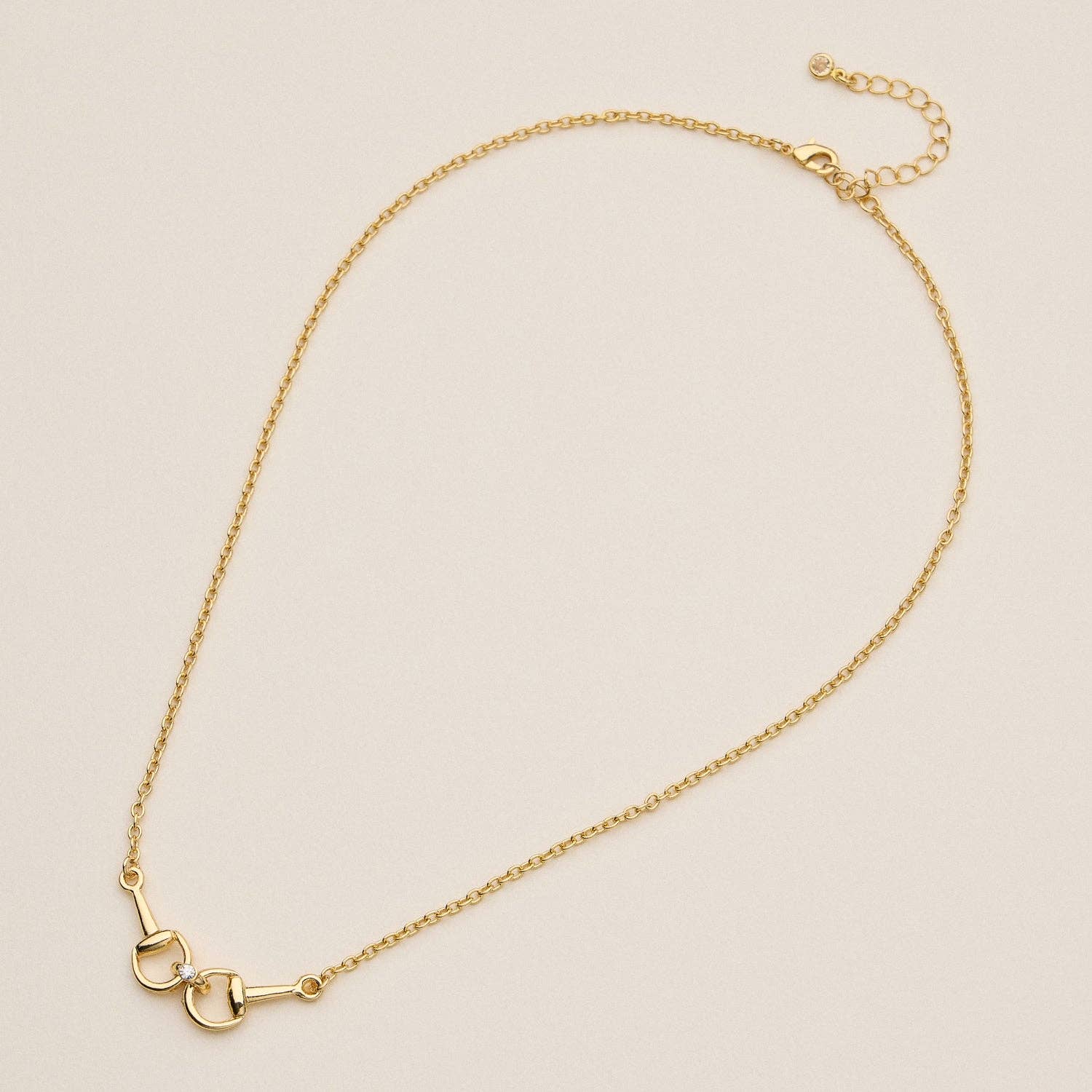 Adjustable Gold Dipped Bit Chain Necklace - 18K Gold