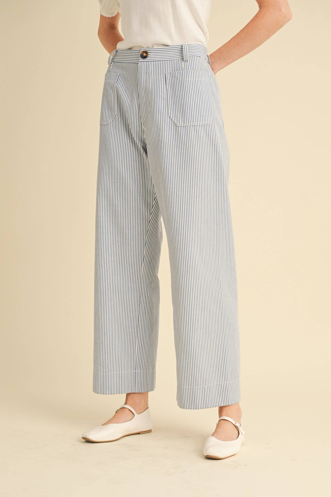 Striped Wide Leg Pants
