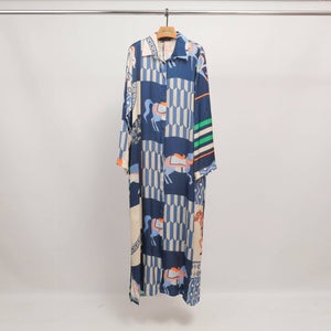 Long Printed Equestrian Dress