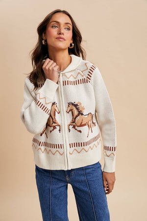 Zip Front Cardigan