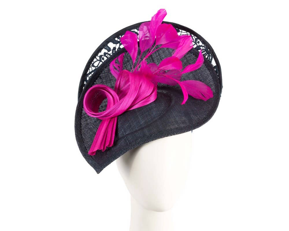 Sinamay & Lace Fascinator