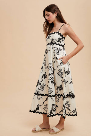 Flora Ric Rac Maxi Dress