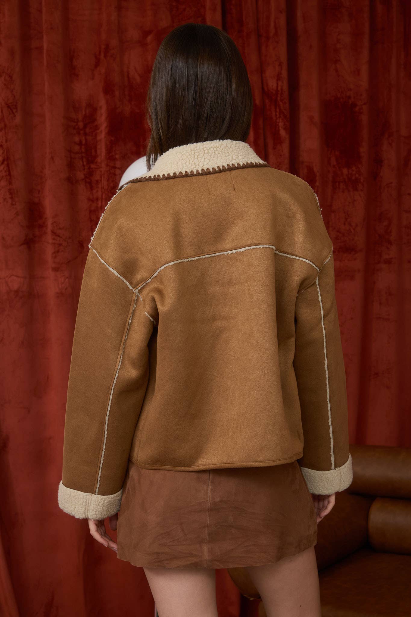 Shearling Toggle Jacket