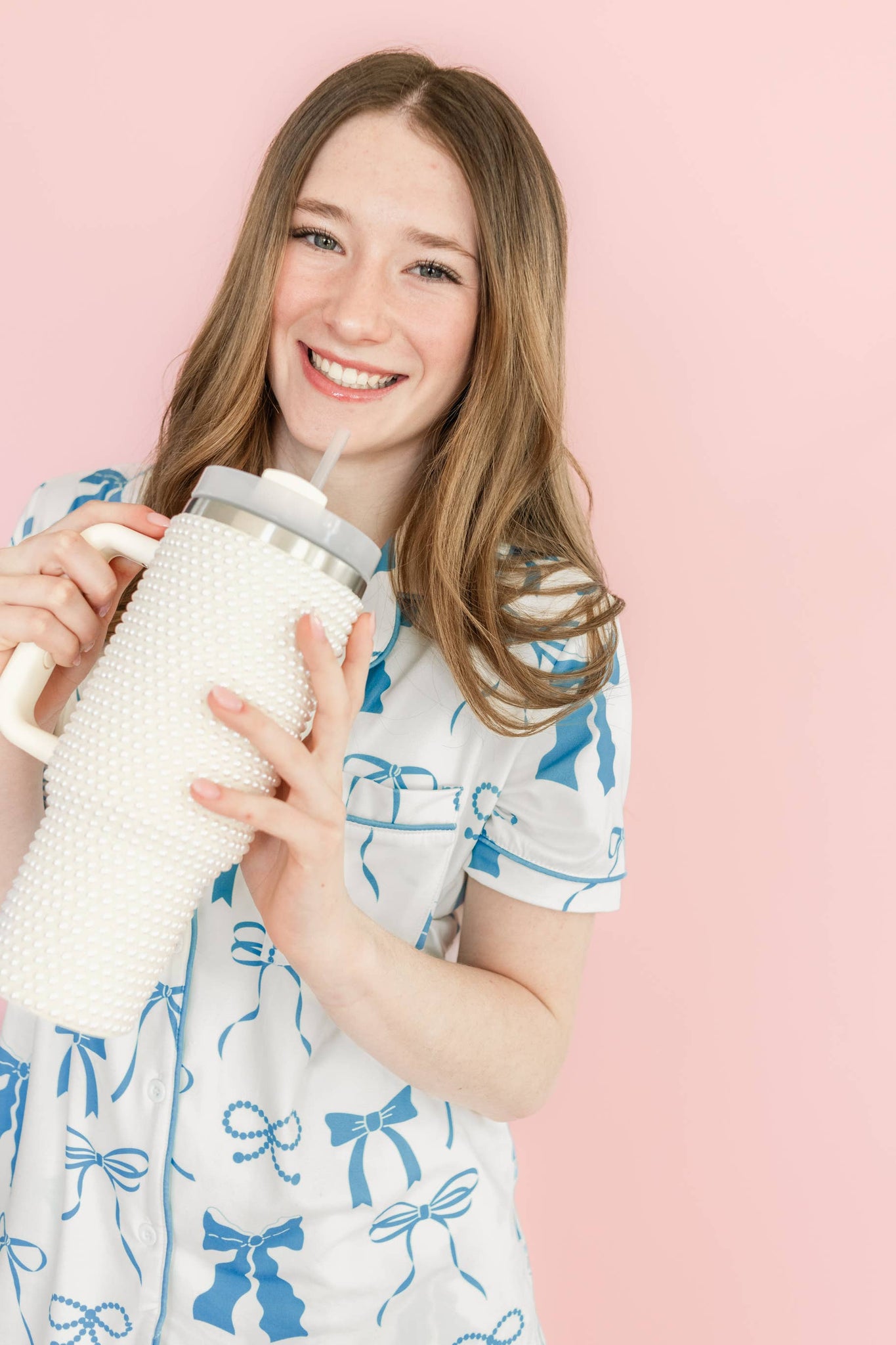 Cream Pearl 40oz Tumbler