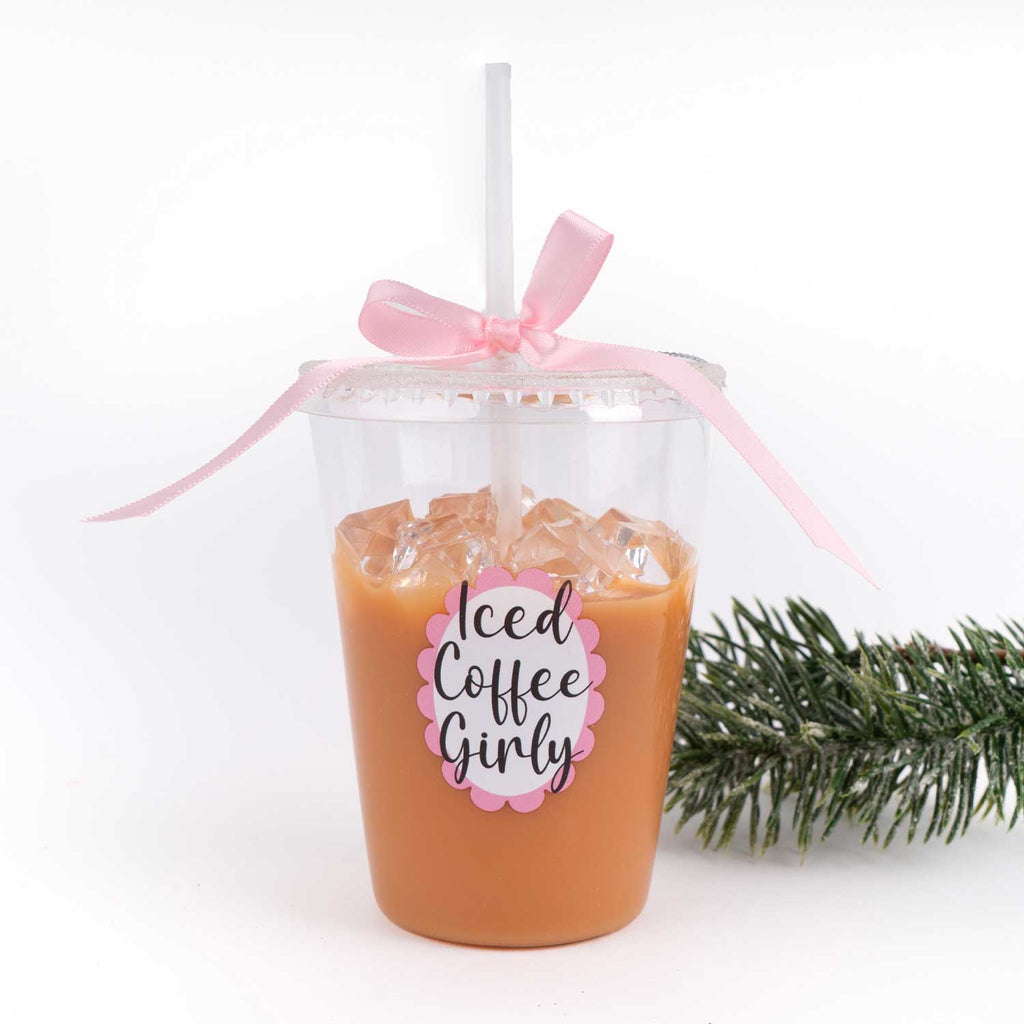 Iced Coffee Boxed Glass Ornament
