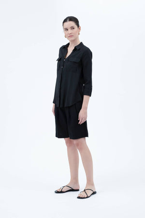 Tab Button Down Shirt