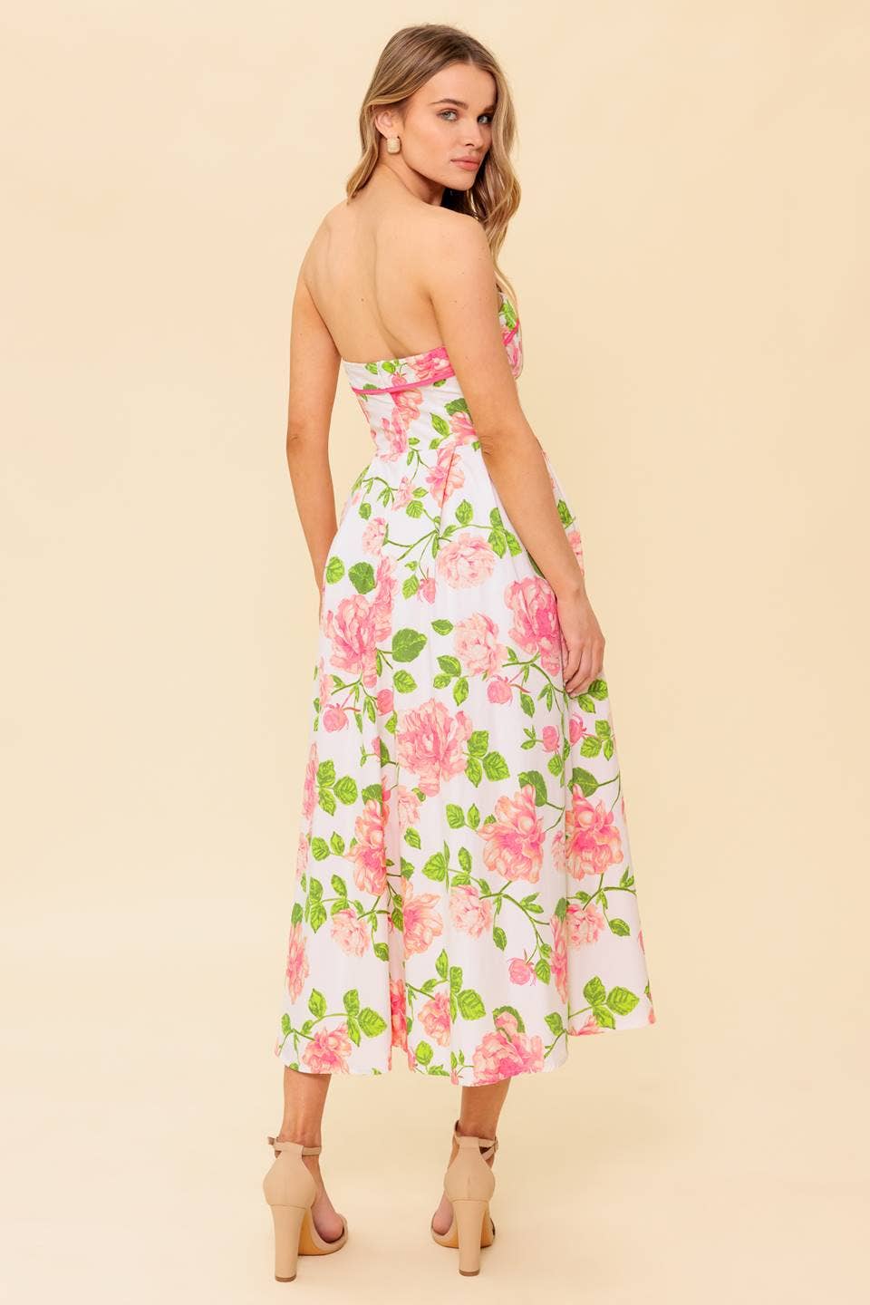 Floral Strapless