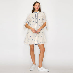 Under The Sea Embroidery Mini Dress
