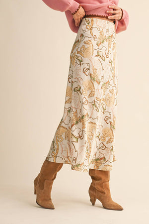 Equestrian Satin Midi
