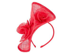 Tall sinamay fascinator by Max Alexander
