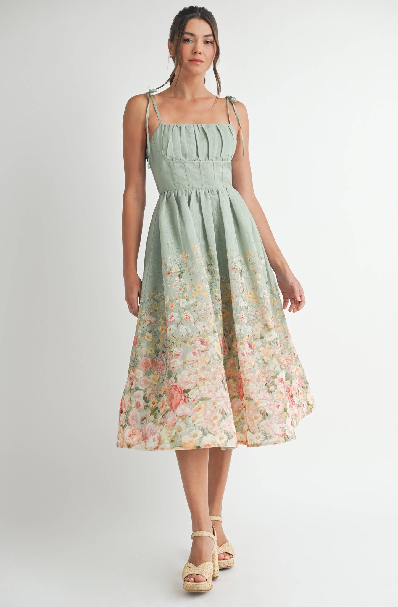 Emilia Floral Midi Dress