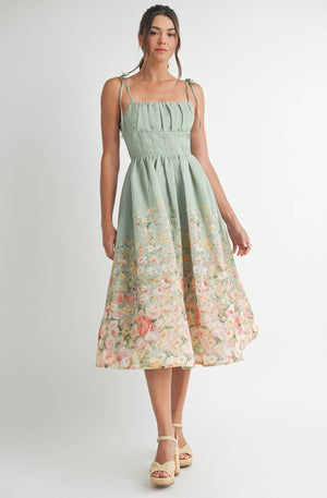 Emilia Floral Midi Dress